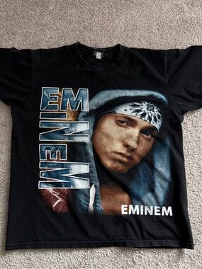 Vintage Eminem double-sided graphic band rap tee. Heavy Metal tag 21” Large